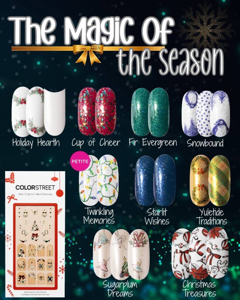 Color Street Magic of the Season holiday 2026 nail collection flyer