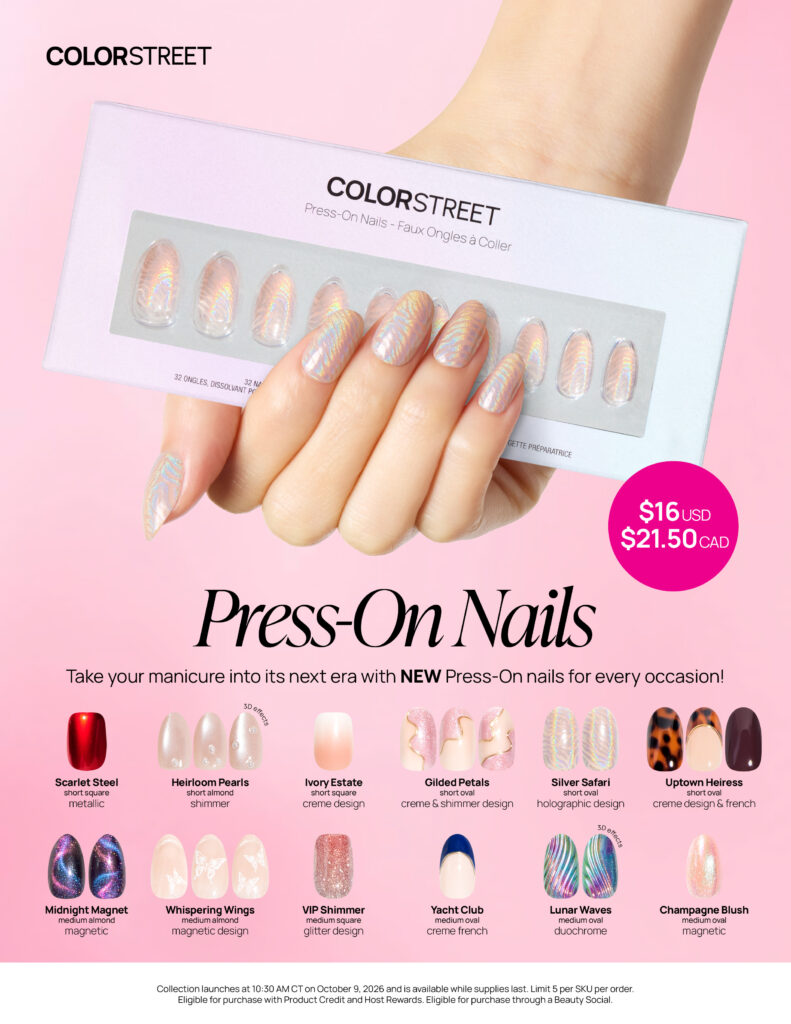 Color Street Press-On Nails collection flyer