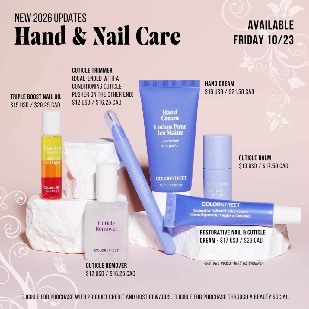 Color Street 2026 Hand and Nail Care Collection