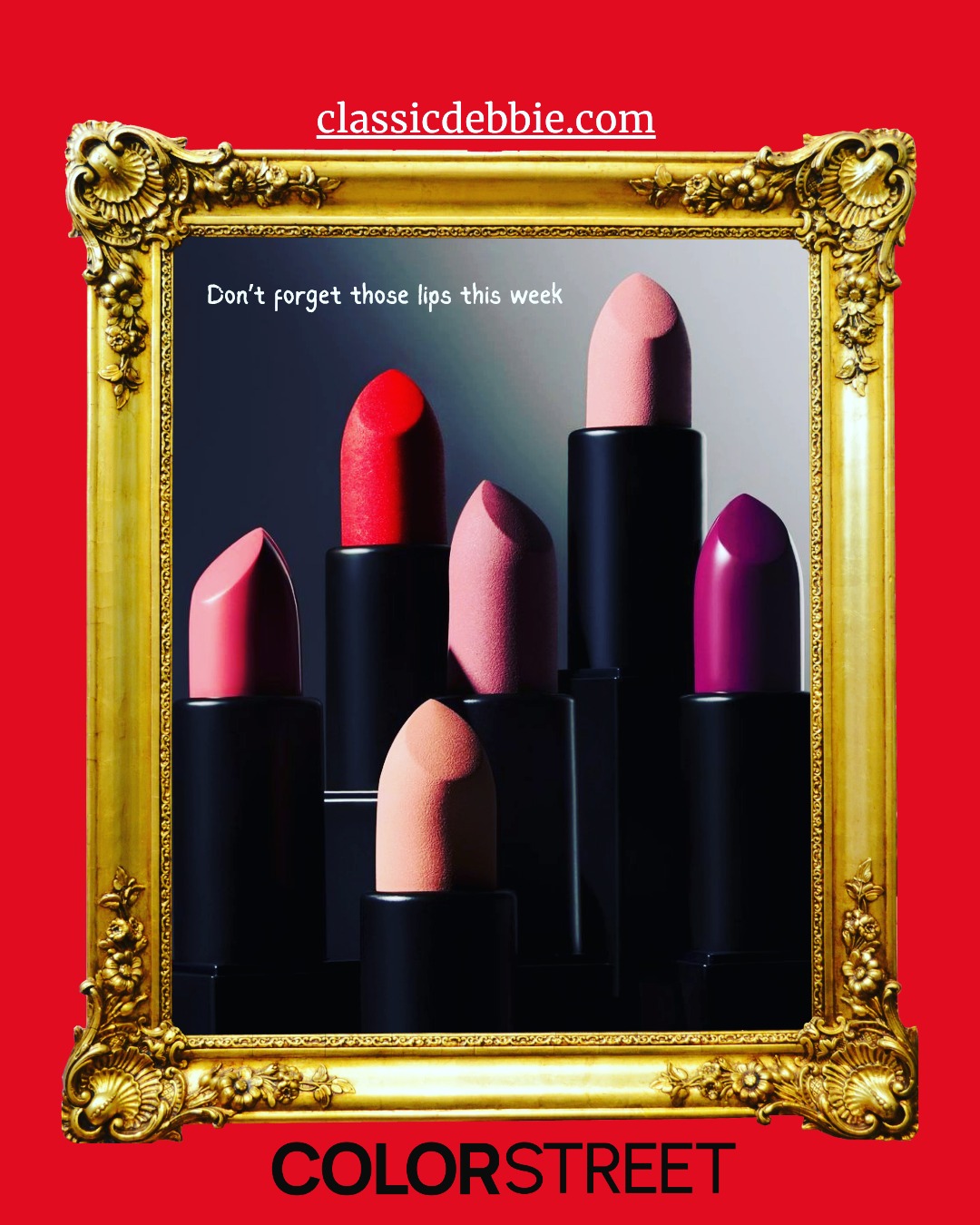 It's Marilyn Monroe week at Color Street where we have a brand-new polish collection coming online Friday, March 27th. Now let's not forget those luscious lips of hers. We can have them too with these luxury shades from Color Street.