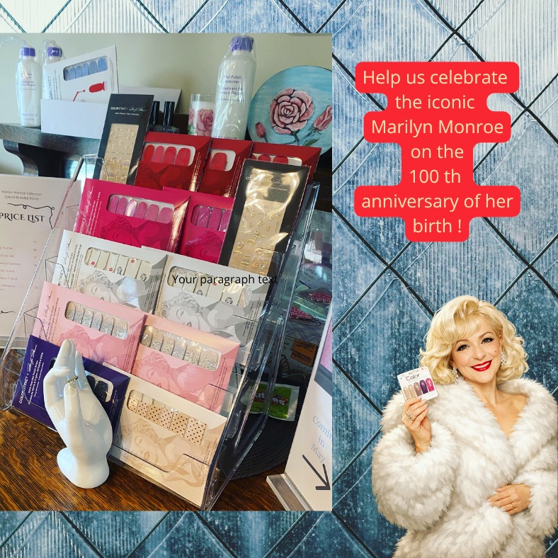 There was only one Marilyn Monroe and this year she would have been 100 years old. Color Street and the Marilyn Monroe Estate is celebrating with a beautiful collection of nail strips!! Send me a quick message and I will get you hooked up with a link to purchase.